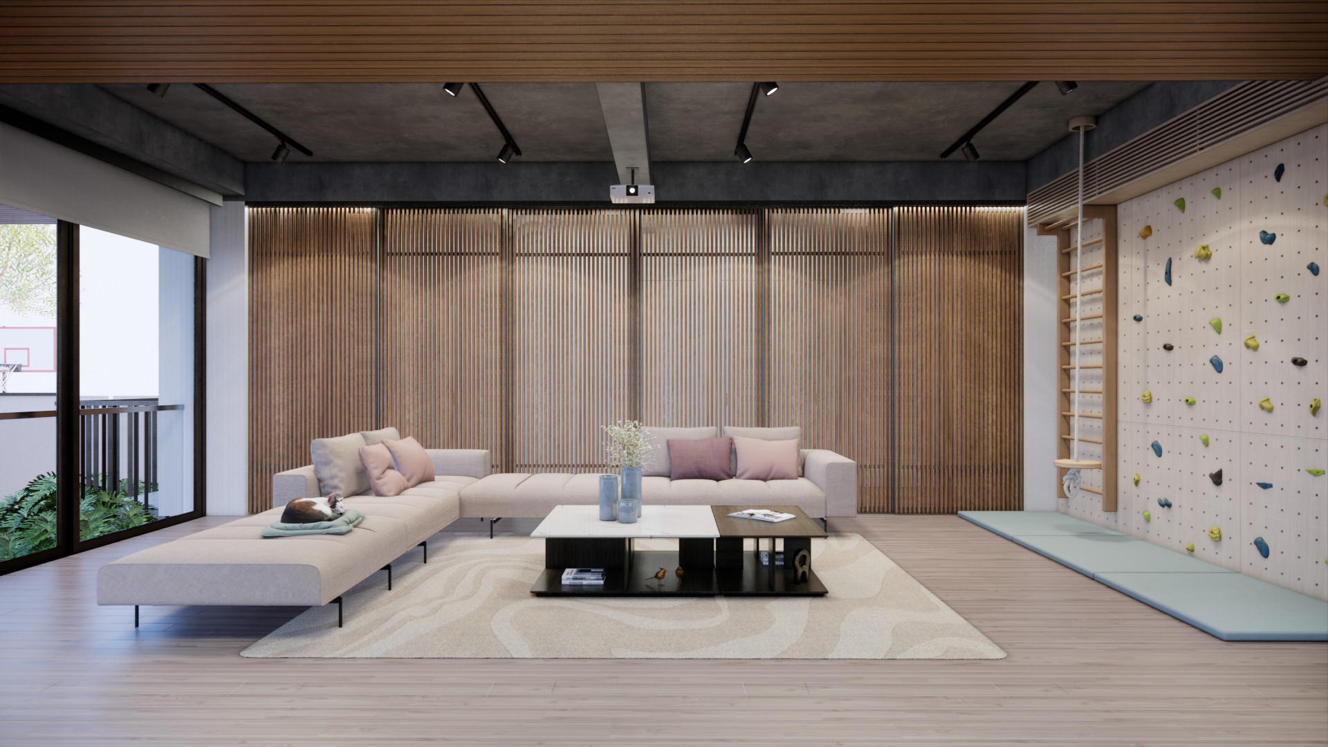 A high-class house with the theme of smart system and flexibility plan